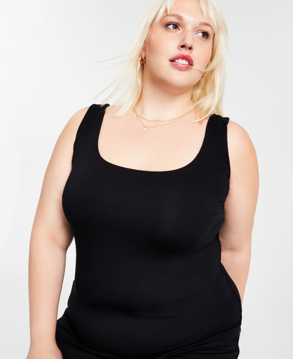 Bar Iii Trendy Plus Size Sleeveless Bodycon Midi Dress, Created for Macy's