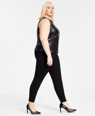 Plus size knit leggings hotsell