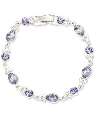 GIVENCHY ★【ブレスレット】Silver Tone Crystal Tennis Flex Givenchy Silver Tone Crystal Tennis Flex Line Bracelet
