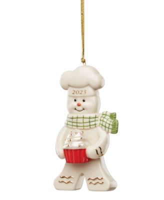 Lenox - 2023 Baking Gingerbread Man Porcelain Ornament