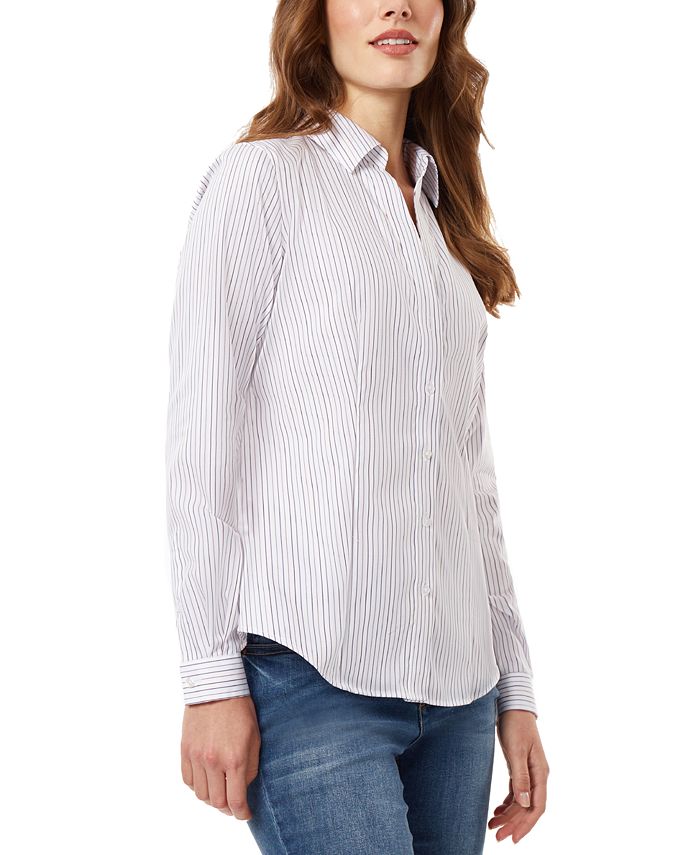 Jones New York Women's Cotton Easy Care ButtonDown Shirt Macy's