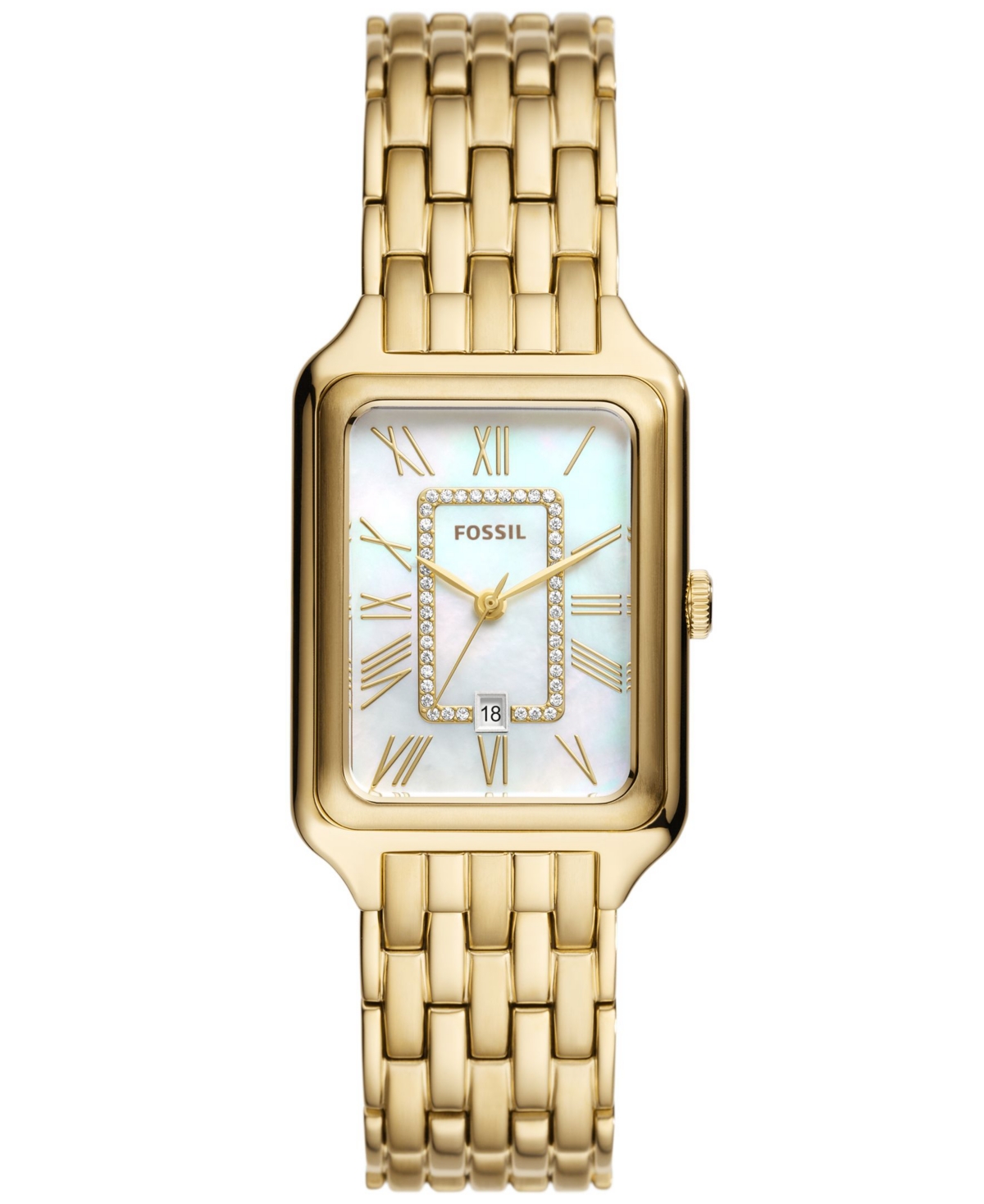Women's Raquel Three-Hand Date Gold-Tone Stainless Steel Watch, 26mm - Gold-Tone