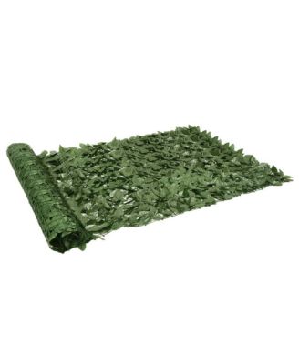 Balcony Screen with Dark Green Leaves 118.1"x59.1"