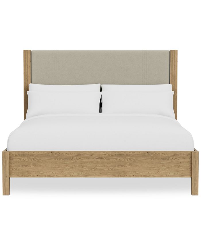 Davie King 3-Pc. Bedroom Set (Upholstered Bed Nightstand & Dresser)