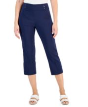 Jm Collection Studded Pull-on Tummy Control Pants, Regular And Short  Lengths, Created For Macy's In Amalfi Blue