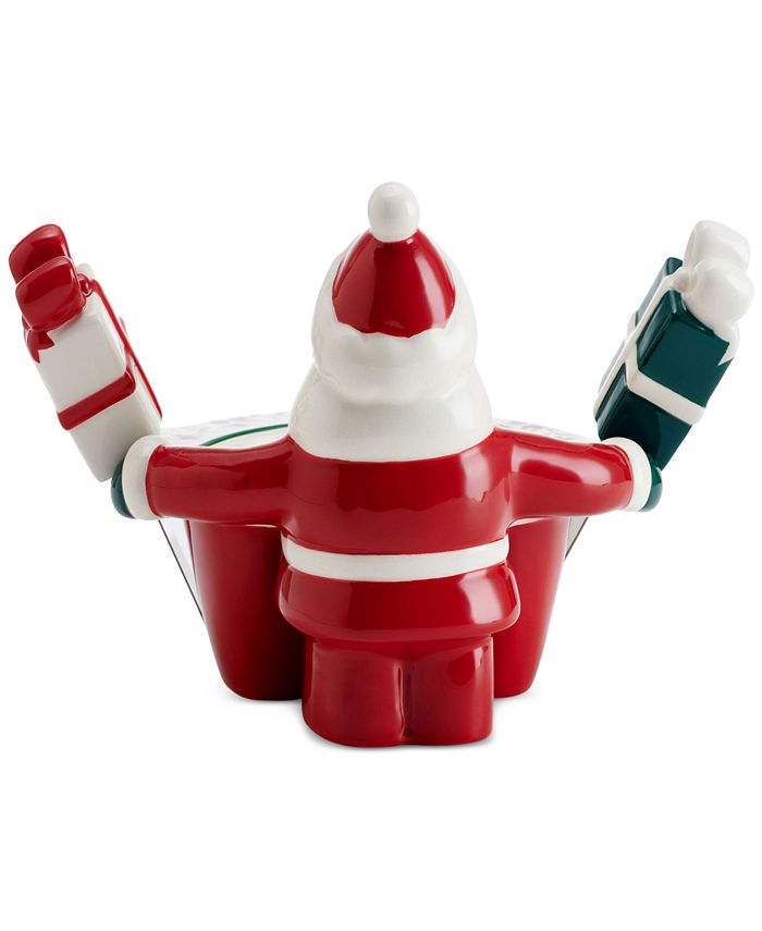 Pfaltzgraff Winterberry Santa Dip Bowl & Spreaders Macy's