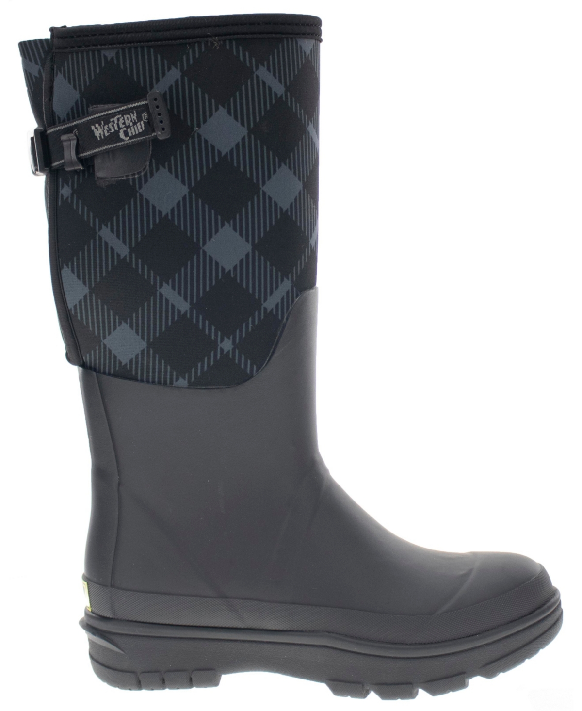 Women's Buffalo Adjustable Calf Rain Boot - Black