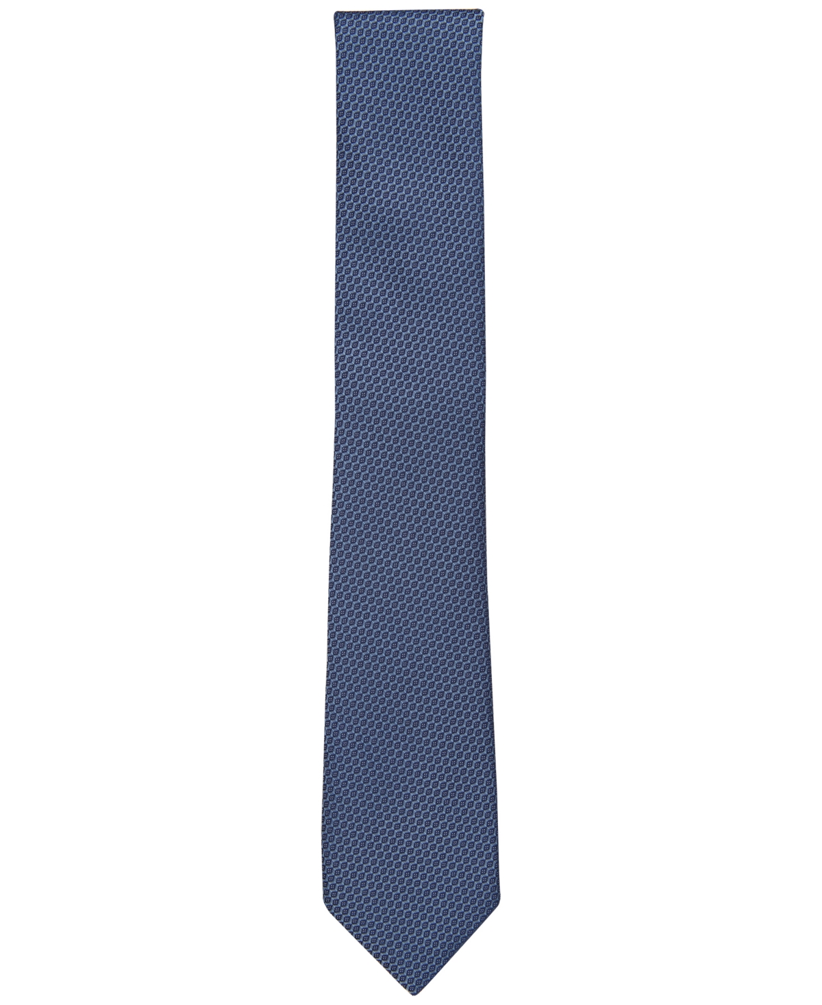 Shop Alfani Men's Toledo Mini-geo Tie, Created For Macy's In Denim