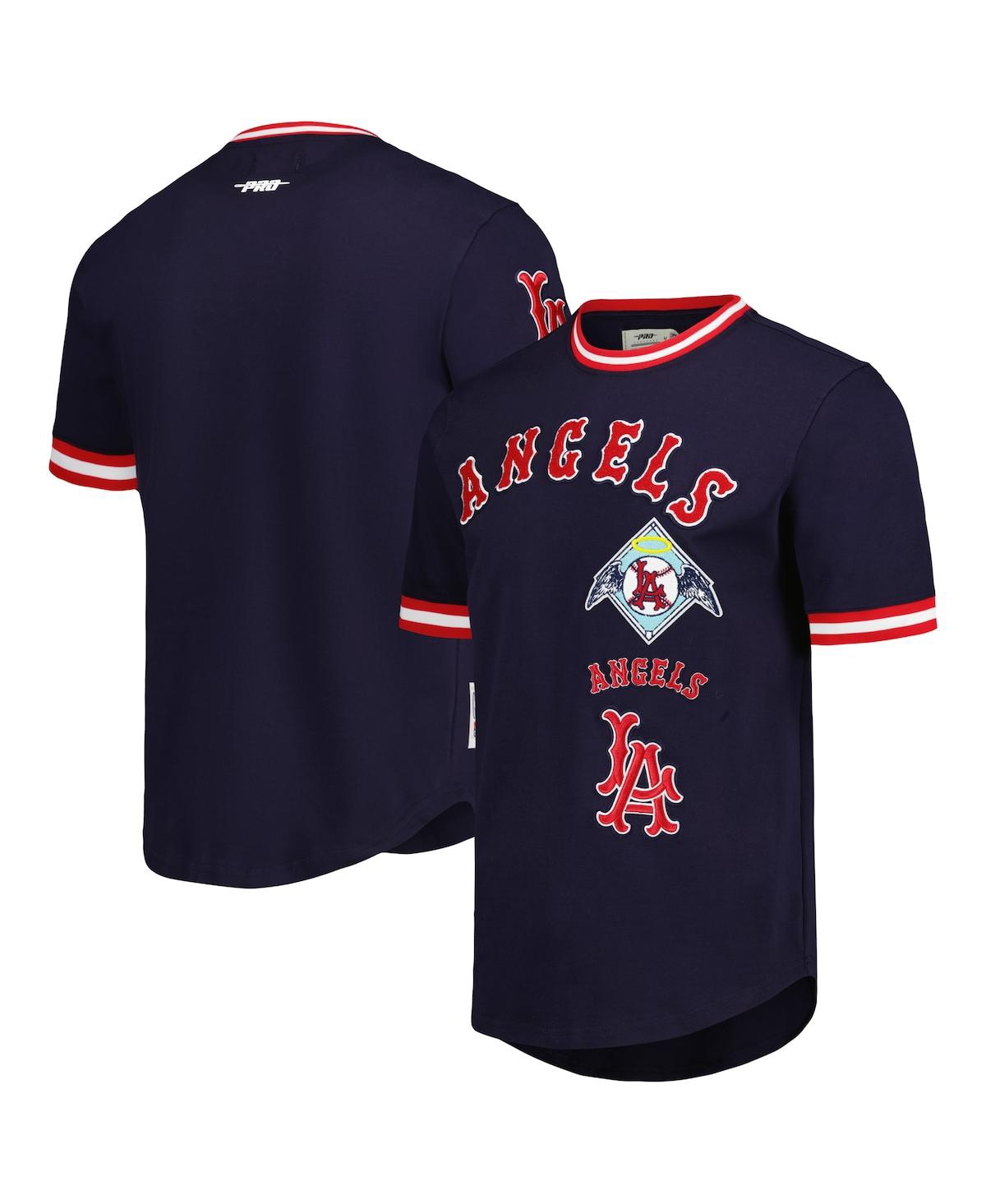 Pro Standard Men's  Navy Los Angeles Angels Cooperstown Collection Retro Classic T-shirt In Navy