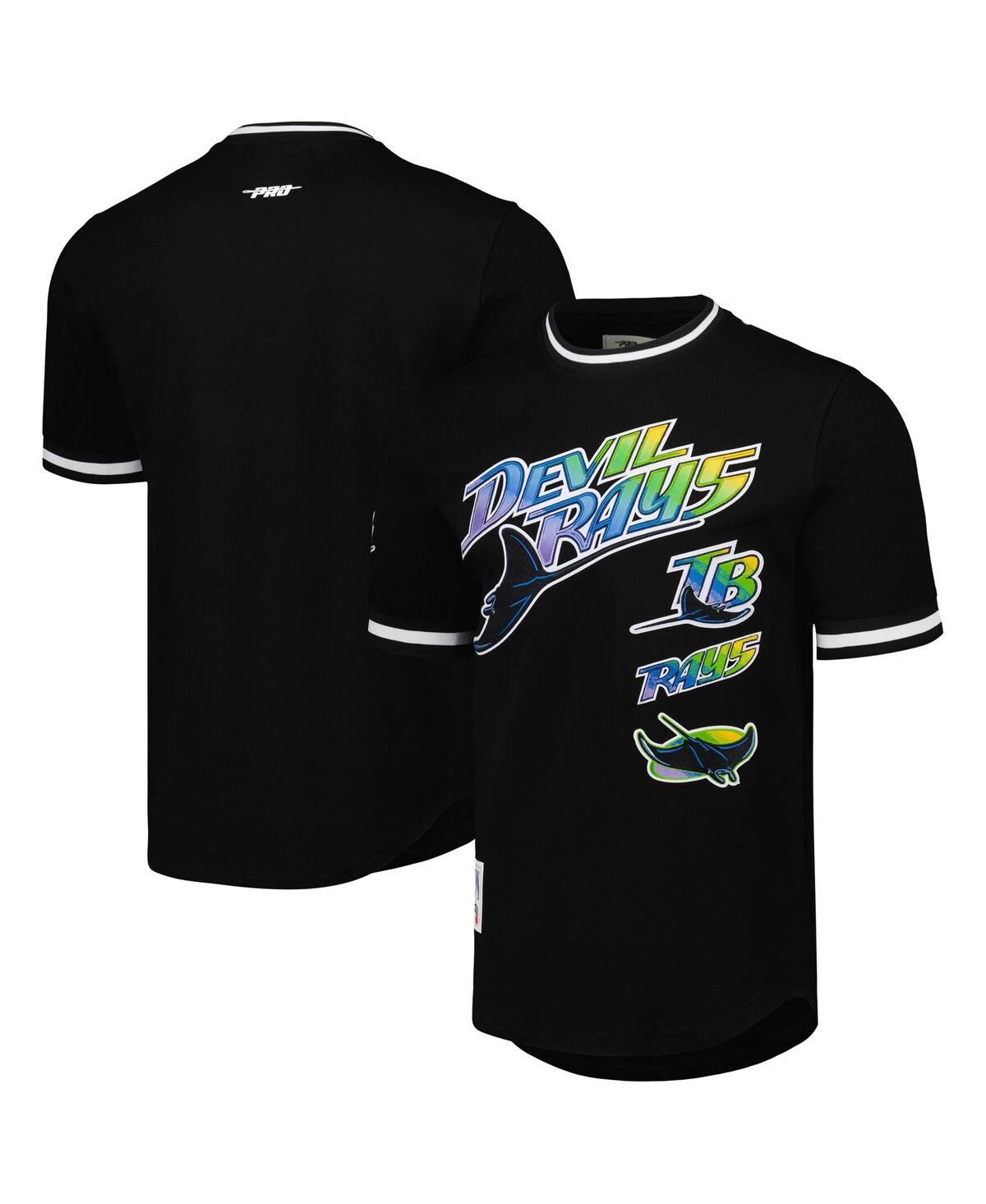 Pro Standard Men's  Black Tampa Bay Rays Cooperstown Collection Retro Classic T-shirt