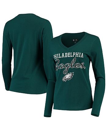 Women's G-III 4Her by Carl Banks Midnight Green Philadelphia Eagles Extra  Point Pullover Hoodie