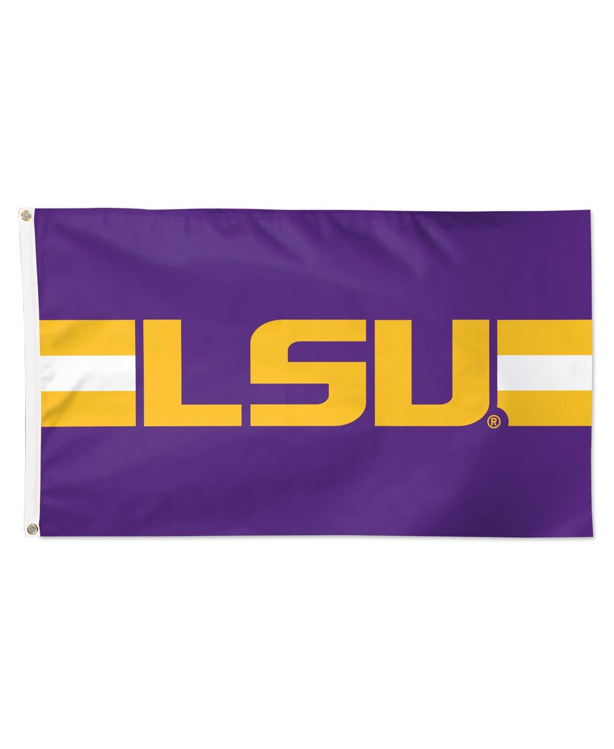 Wincraft Lsu Tigers Horizontal Stripe Deluxe Single-Sided Flag - Yellow