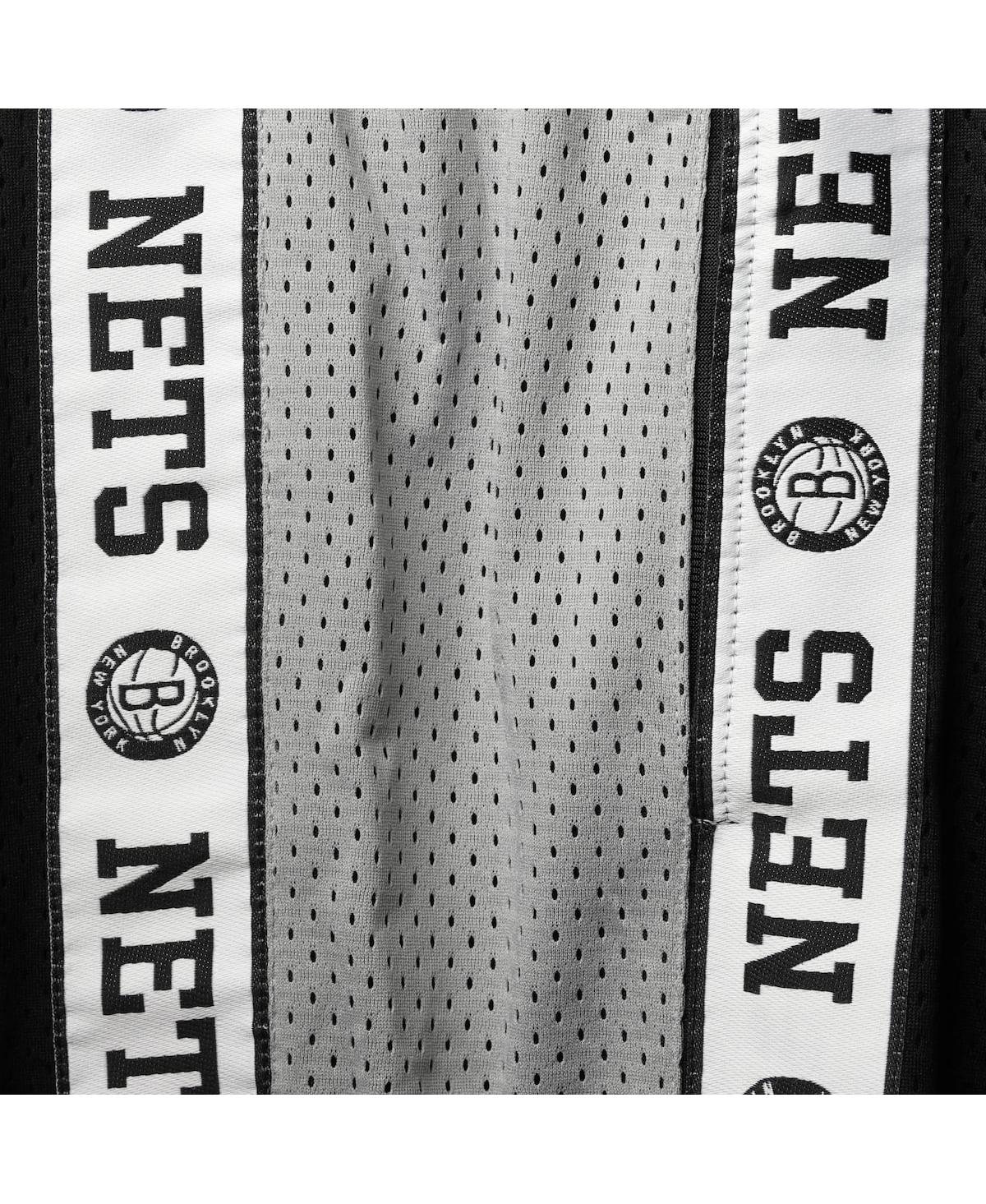 Men's Fanatics Silver New Jersey Nets Big and Tall Tape Mesh Shorts - Silver