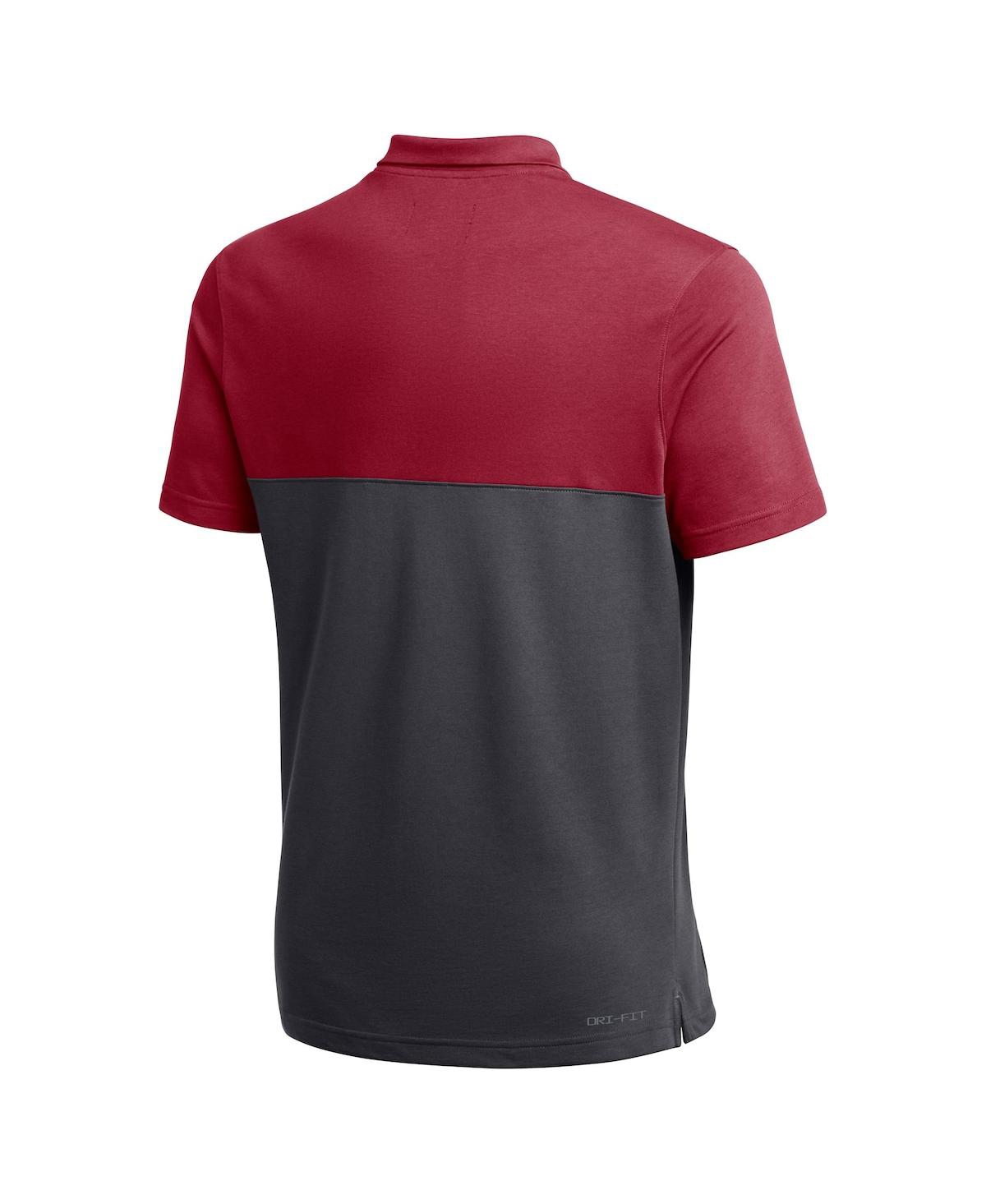 Shop Jordan Men's  Crimson Oklahoma Sooners 2022 Coaches Performance Polo Shirt