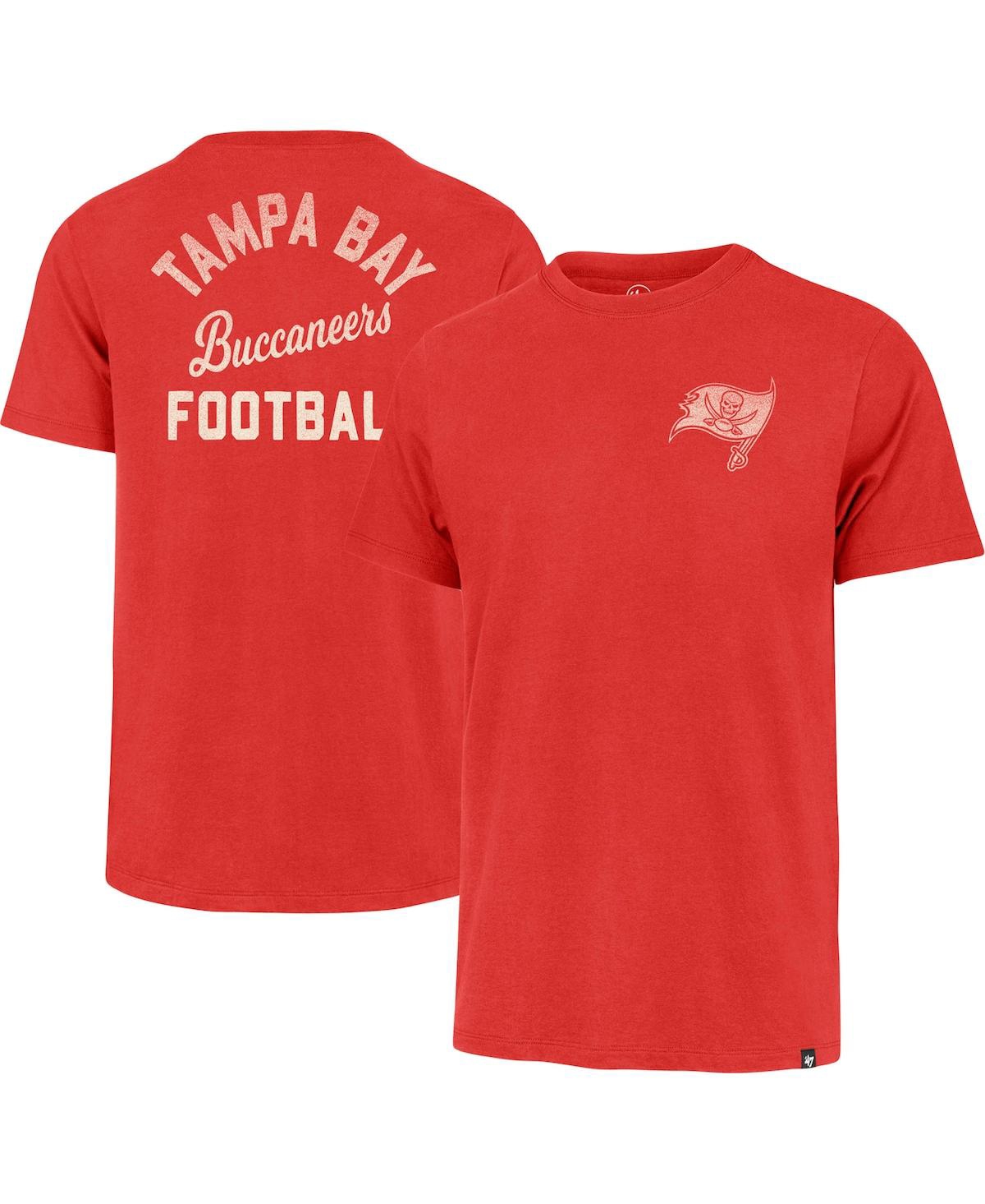 47 Brand Men's ' Red Tampa Bay Buccaneers Turn Back Franklin T-shirt In Red