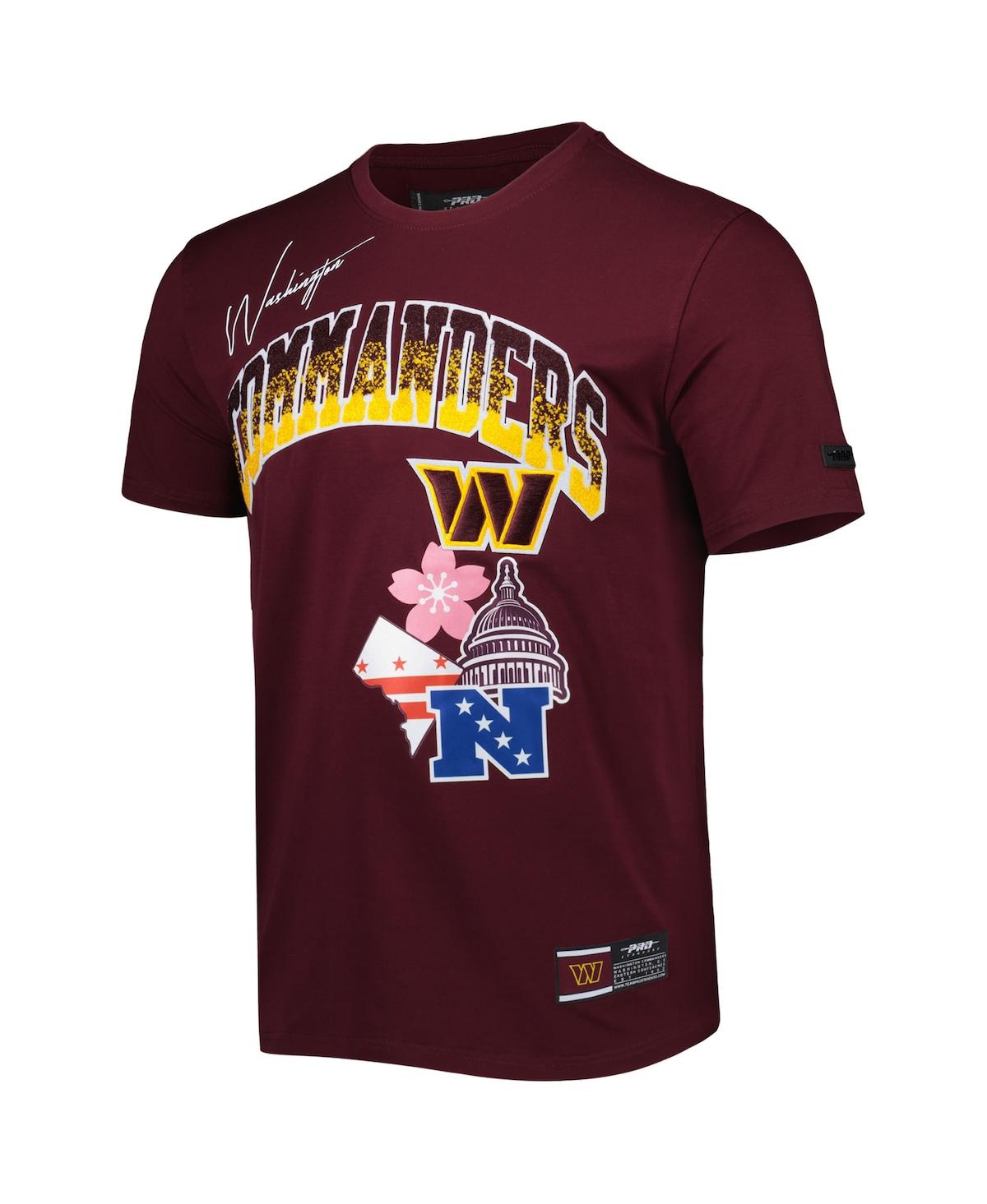 Shop Pro Standard Men's  Burgundy Washington Commanders Hometown Collection T-shirt