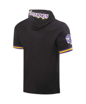 Men's Justin Jefferson Black Minnesota Vikings Player Name and Number Hoodie T-shirt