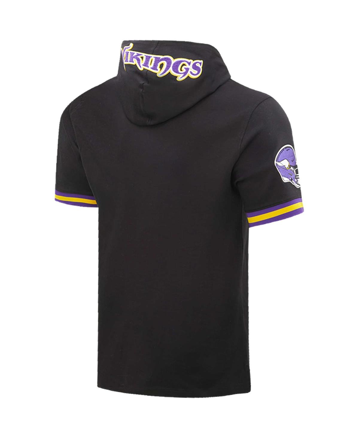 Pro Standard Men's  Justin Jefferson Black Minnesota Vikings Player Name And Number Pullover Hoodie In Black