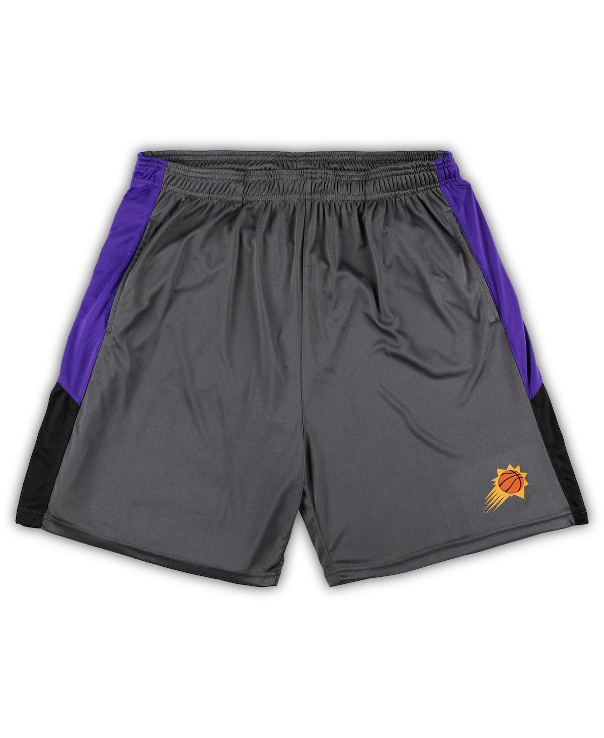 Fanatics Men's  Gray Phoenix Suns Big And Tall Shorts