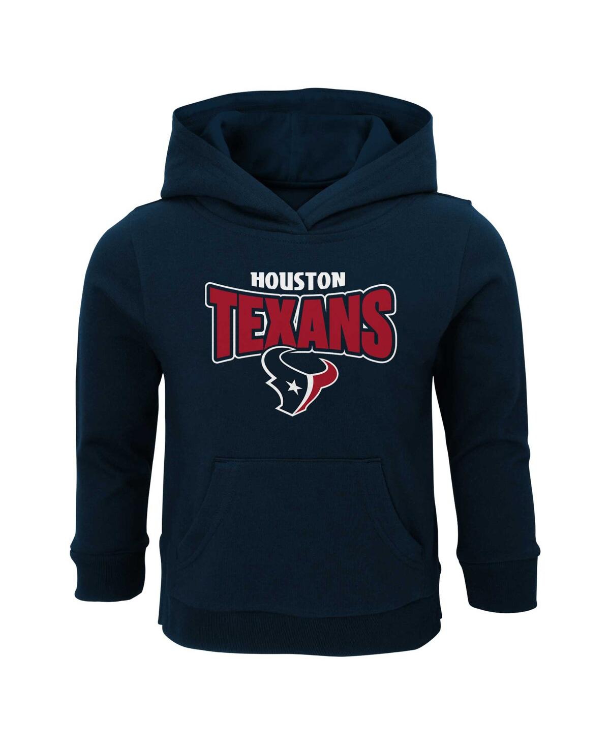 Outerstuff Babies' Toddler Boys And Girls Navy Houston Texans Draft Pick Pullover Hoodie