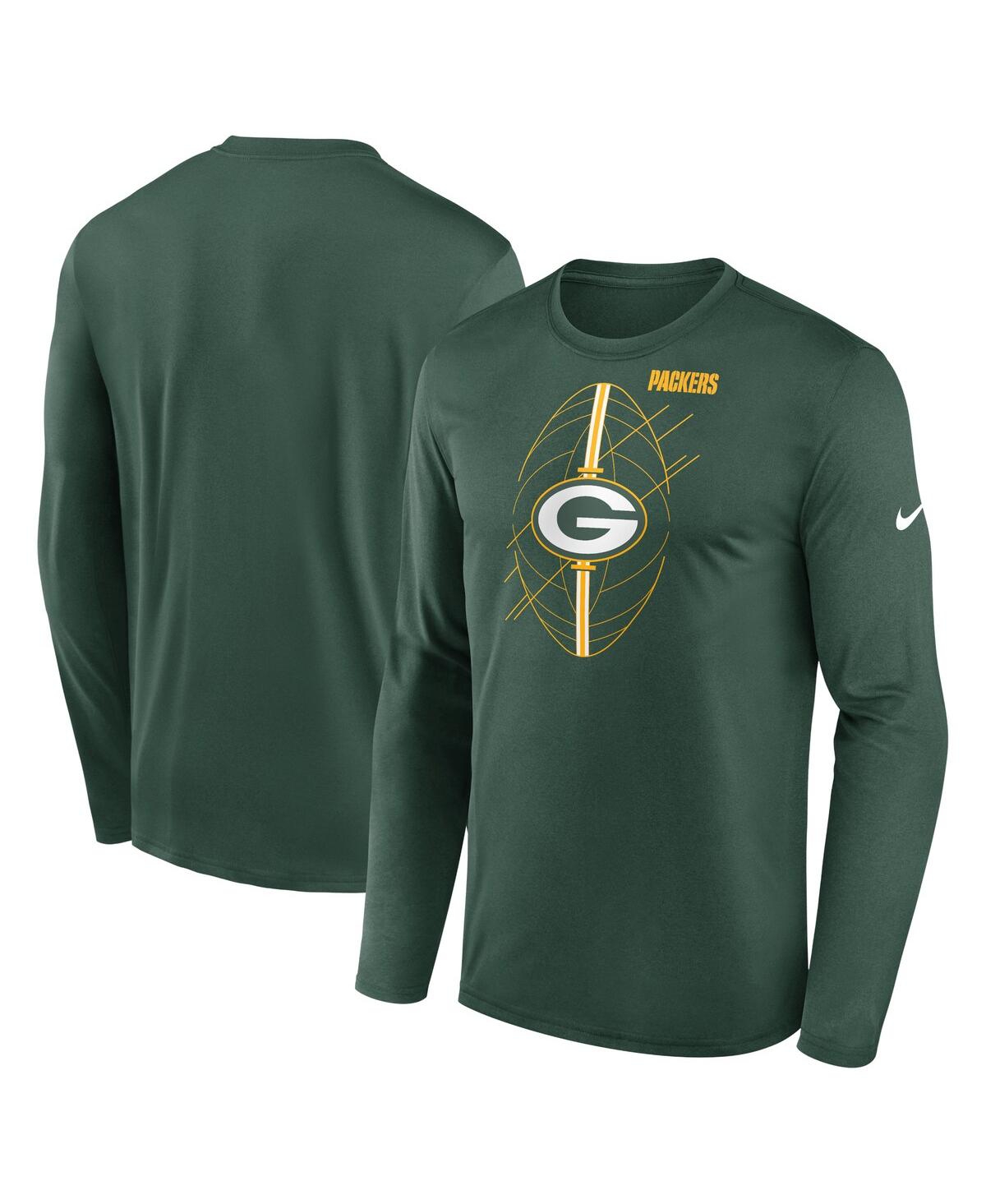 Nike Men's  Green Green Bay Packers Legend Icon Long Sleeve T-shirt