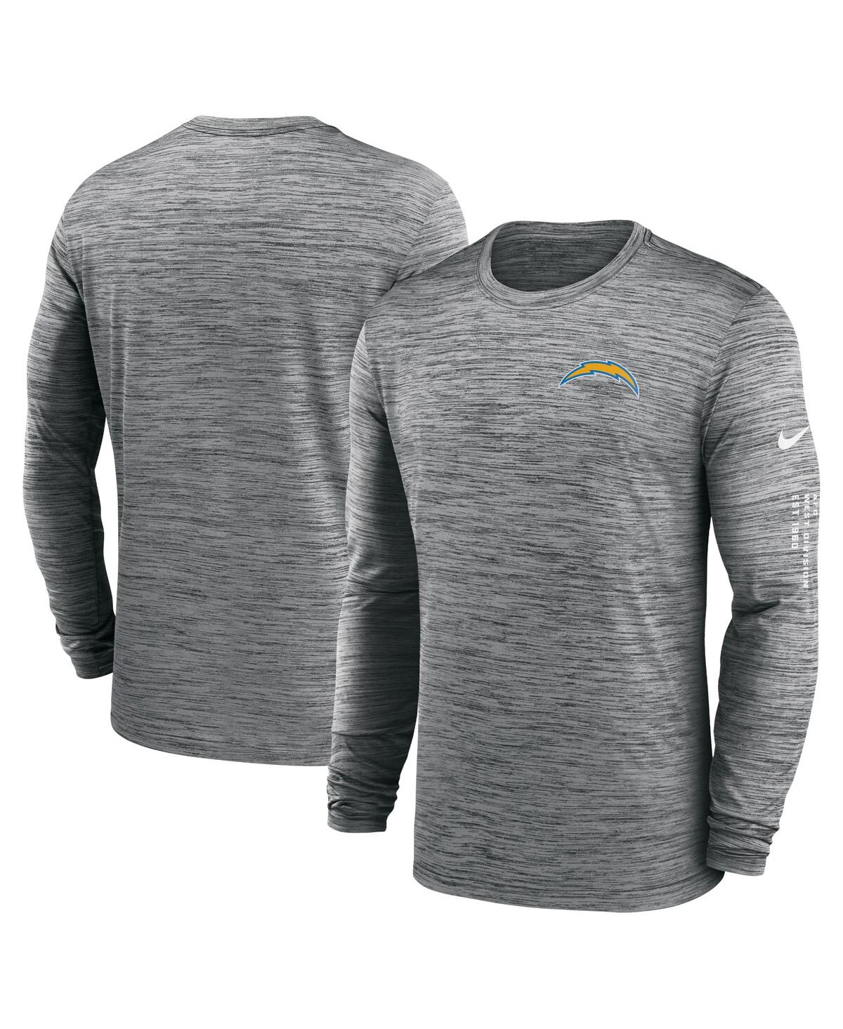 Nike Los Angeles Chargers Velocity  Men's Dri-fit Nfl Long-sleeve T-shirt In Black