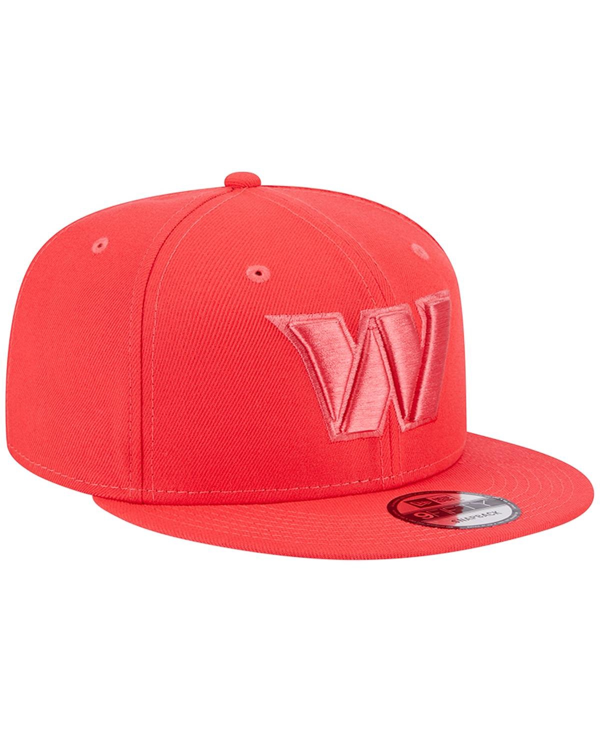 Shop New Era Men's  Red Washington Commanders Color Pack Brights 9fifty Snapback Hat