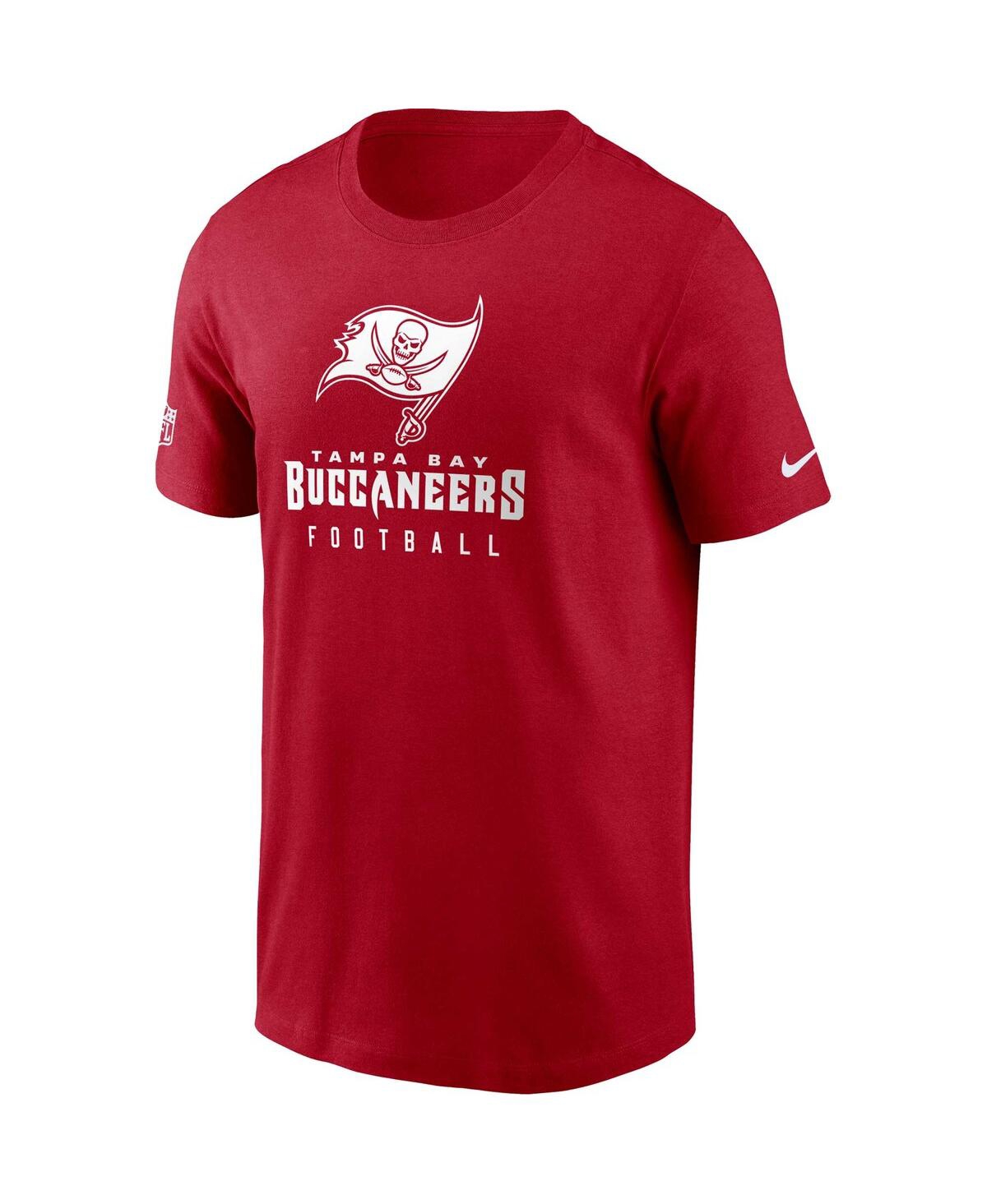 Shop Nike Men's  Red Tampa Bay Buccaneers Sideline Performance T-shirt