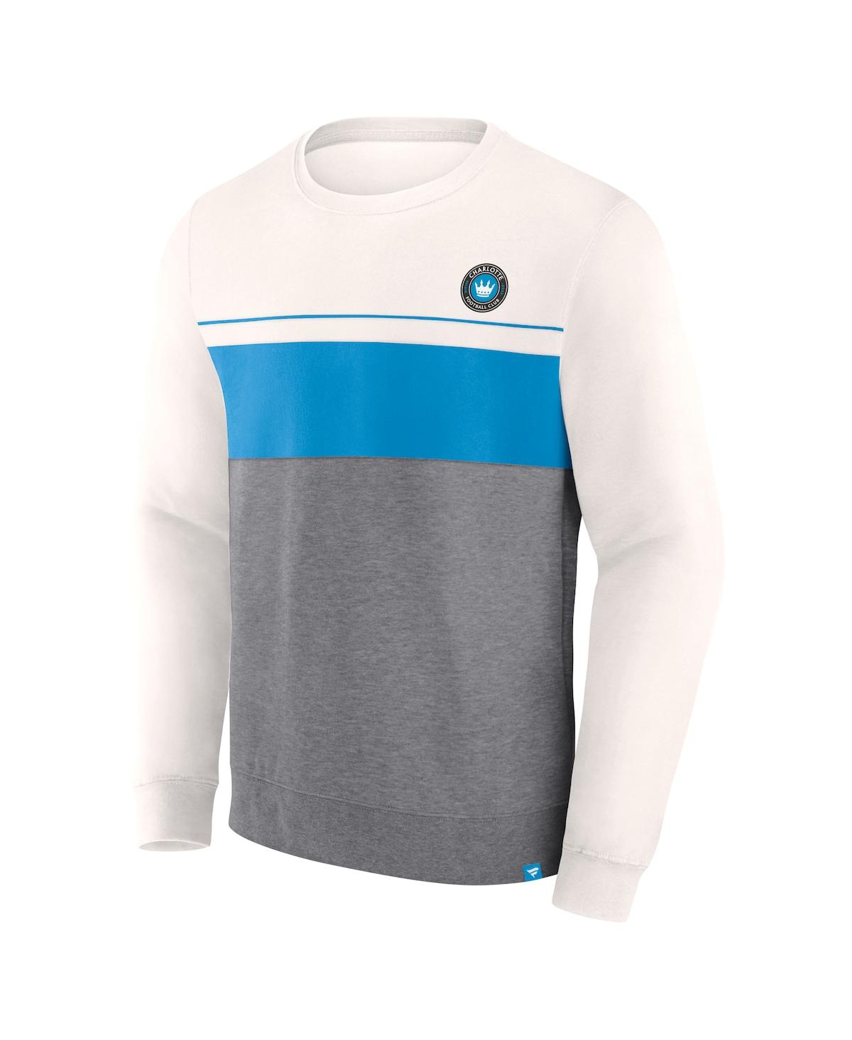 Men's FanaticsCharlotte Fc Corner Pass Pullover Sweatshirt - Gray