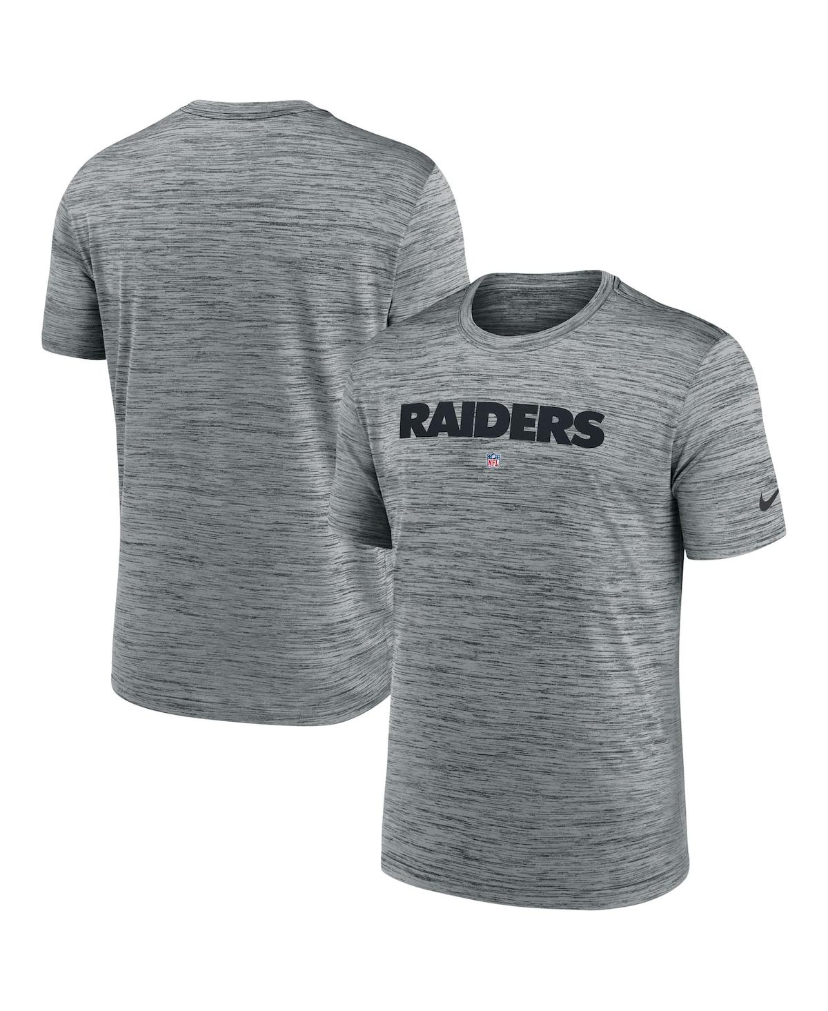 Nike Men's Dri-fit Sideline Velocity (nfl Las Vegas Raiders) T-shirt In Grey