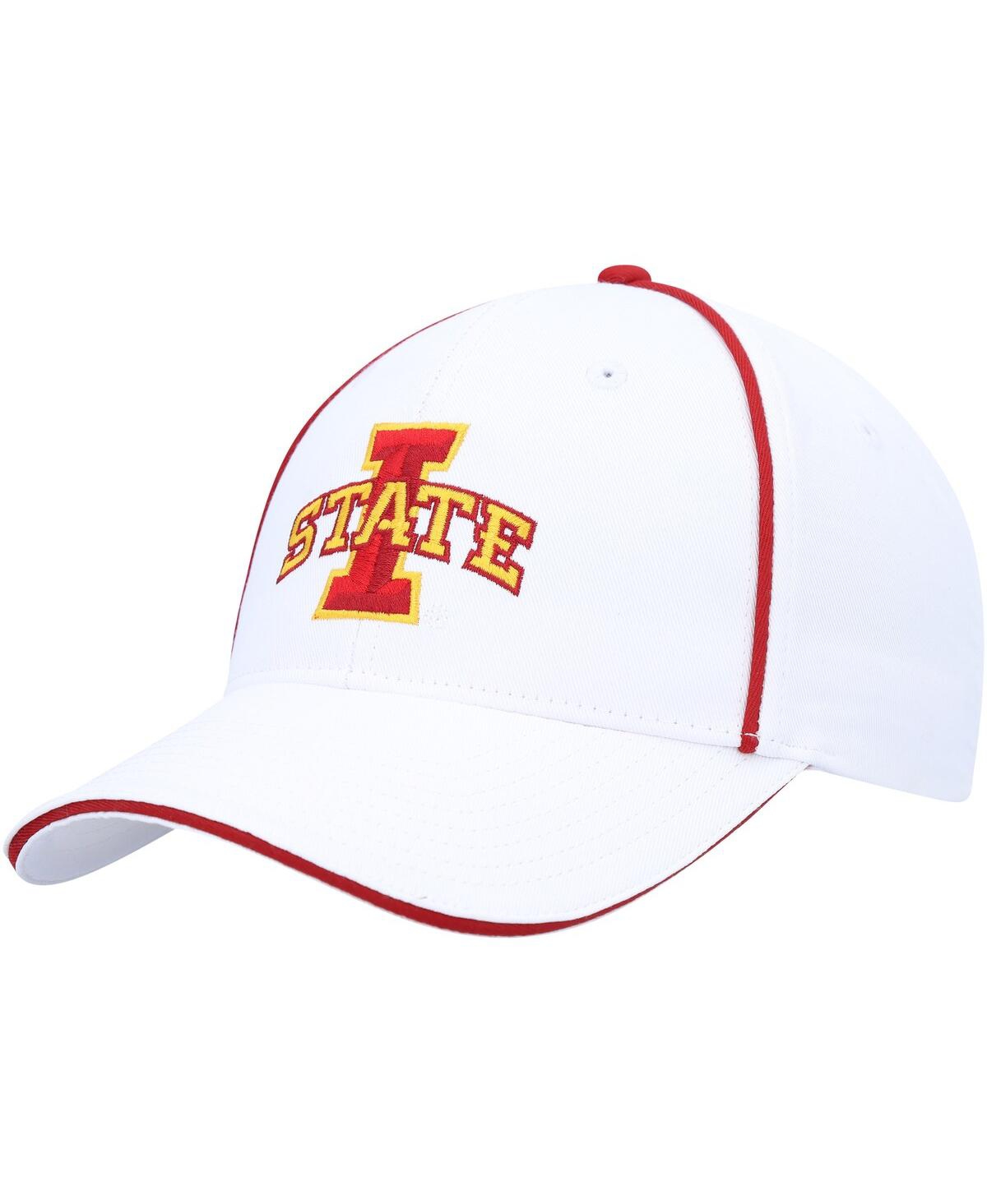 Men's Colosseum White Iowa State Cyclones Take Your Time Snapback Hat - White