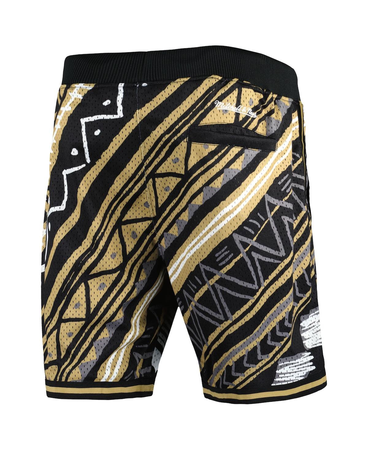 Shop Mitchell & Ness Men's  Black Lafc Tribal Fashion Shorts