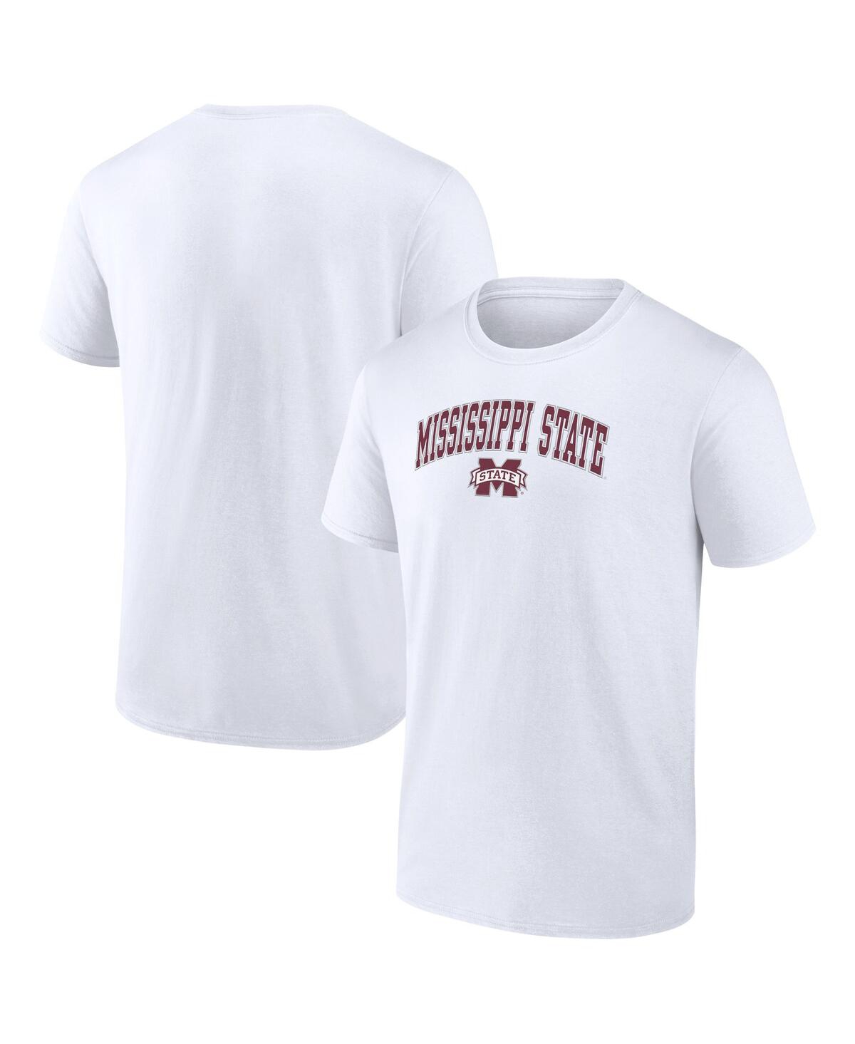 Fanatics Men's  White Mississippi State Bulldogs Campus T-shirt