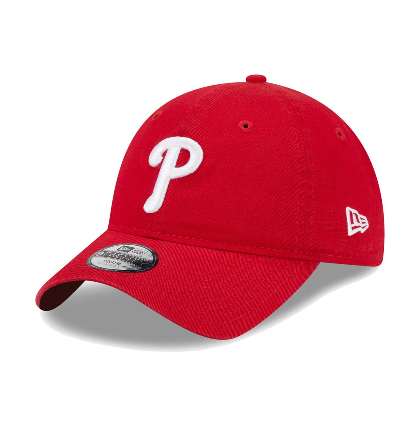 Детская кепка New Era Red Philadelphia Phillies Team 9TWENTY Adjustable Hat — фото 1