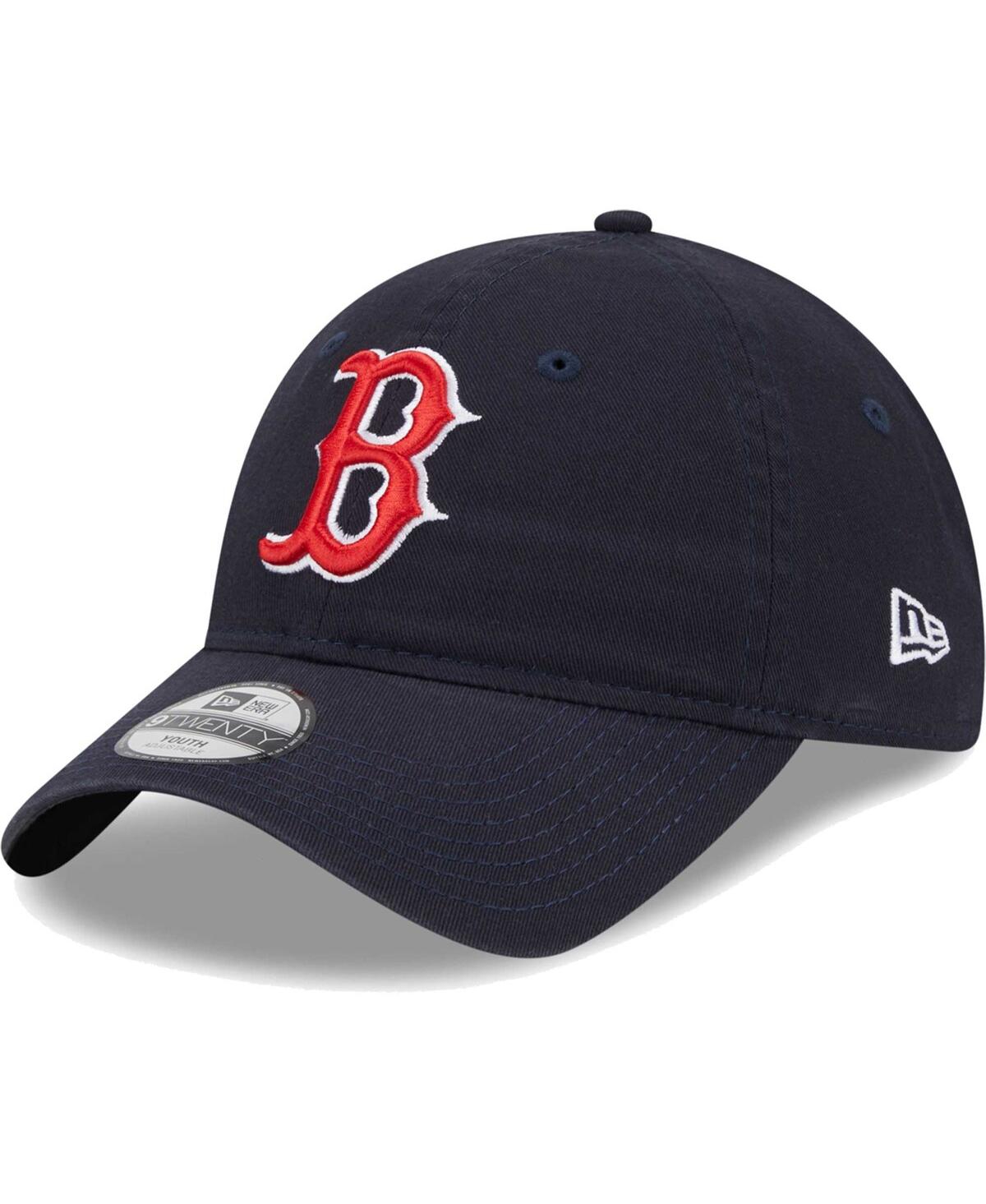 New Era Babies' Little Boys And Girls  Navy Boston Red Sox Team 9twenty Adjustable Hat