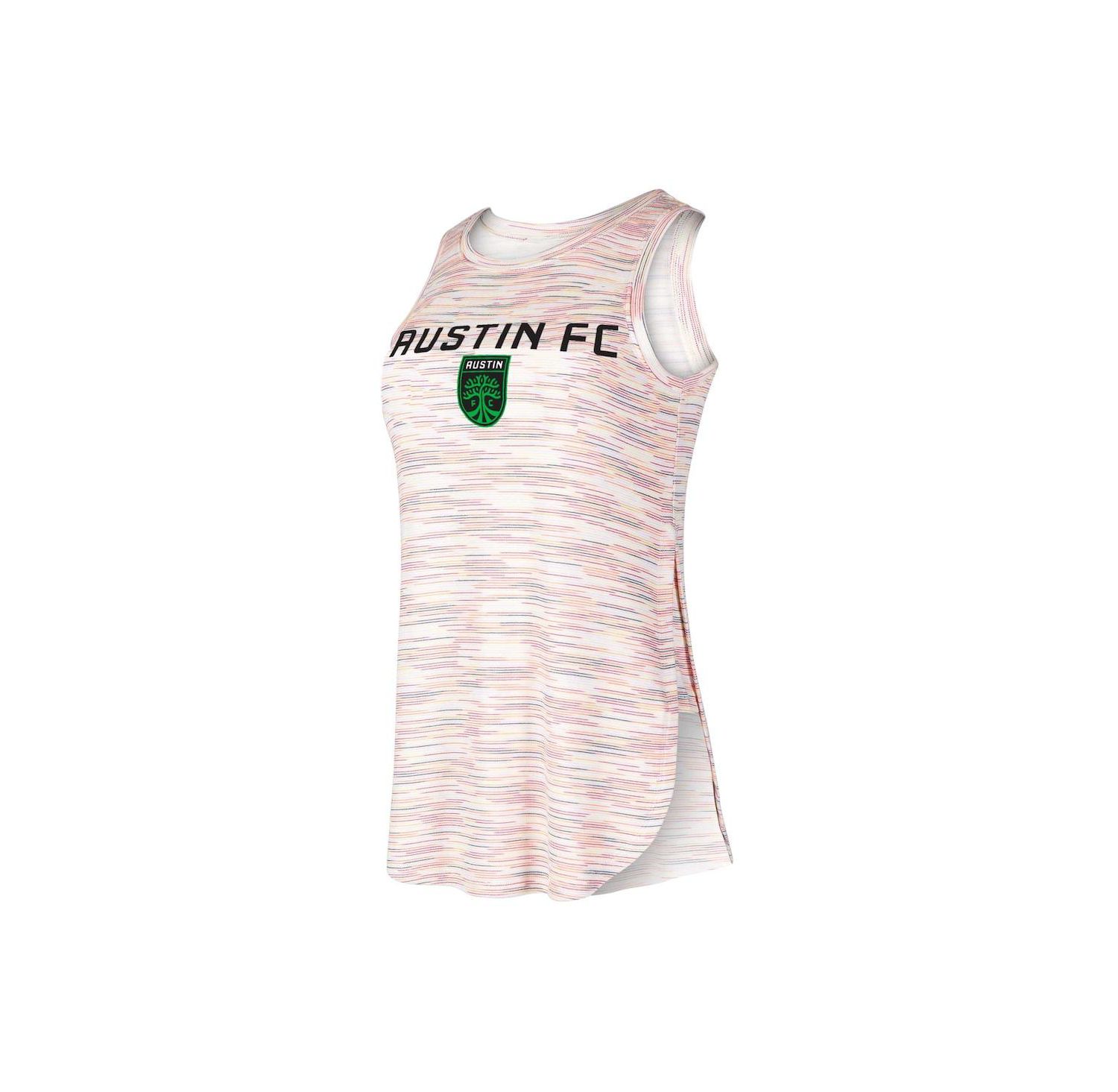 Women's White Austin FC Sunray Tri-Blend Tank Top