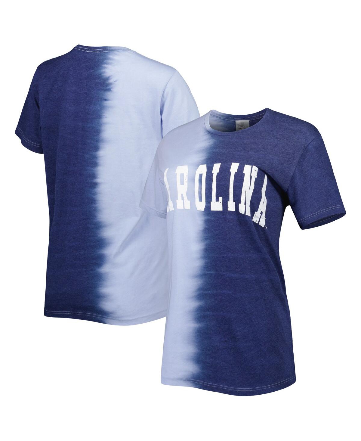 Shop Gameday Couture Women's  Navy North Carolina Tar Heels Find Your Groove Split-dye T-shirt