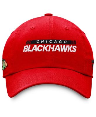 Men's Red Chicago Blackhawks Authentic Pro Rink Adjustable Hat