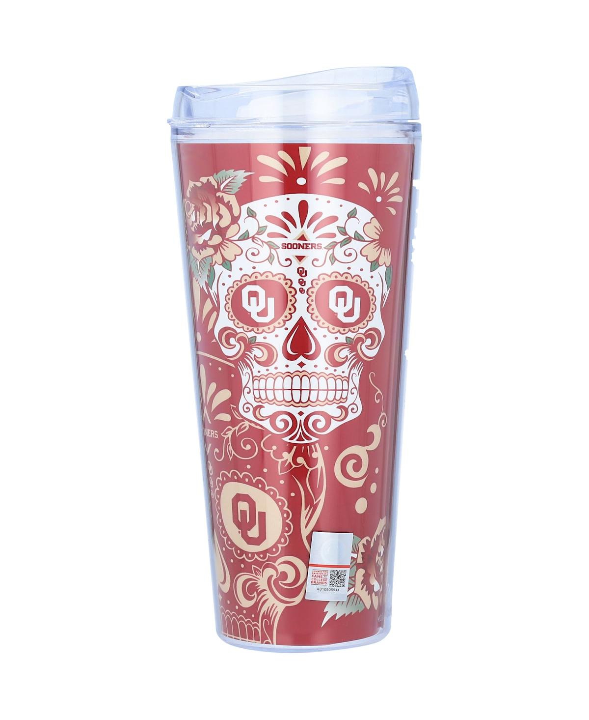 Shop Indigo Falls Oklahoma Sooners 22 oz Dia De Los Muertos Tumbler In Red