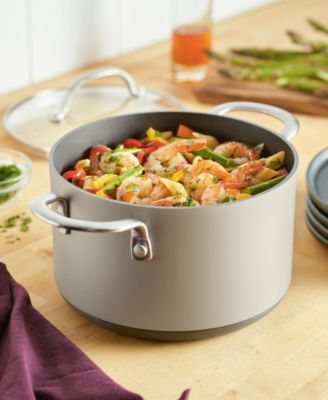 Achieve Hard Anodized Nonstick 4 Quart Saucepot with Lid