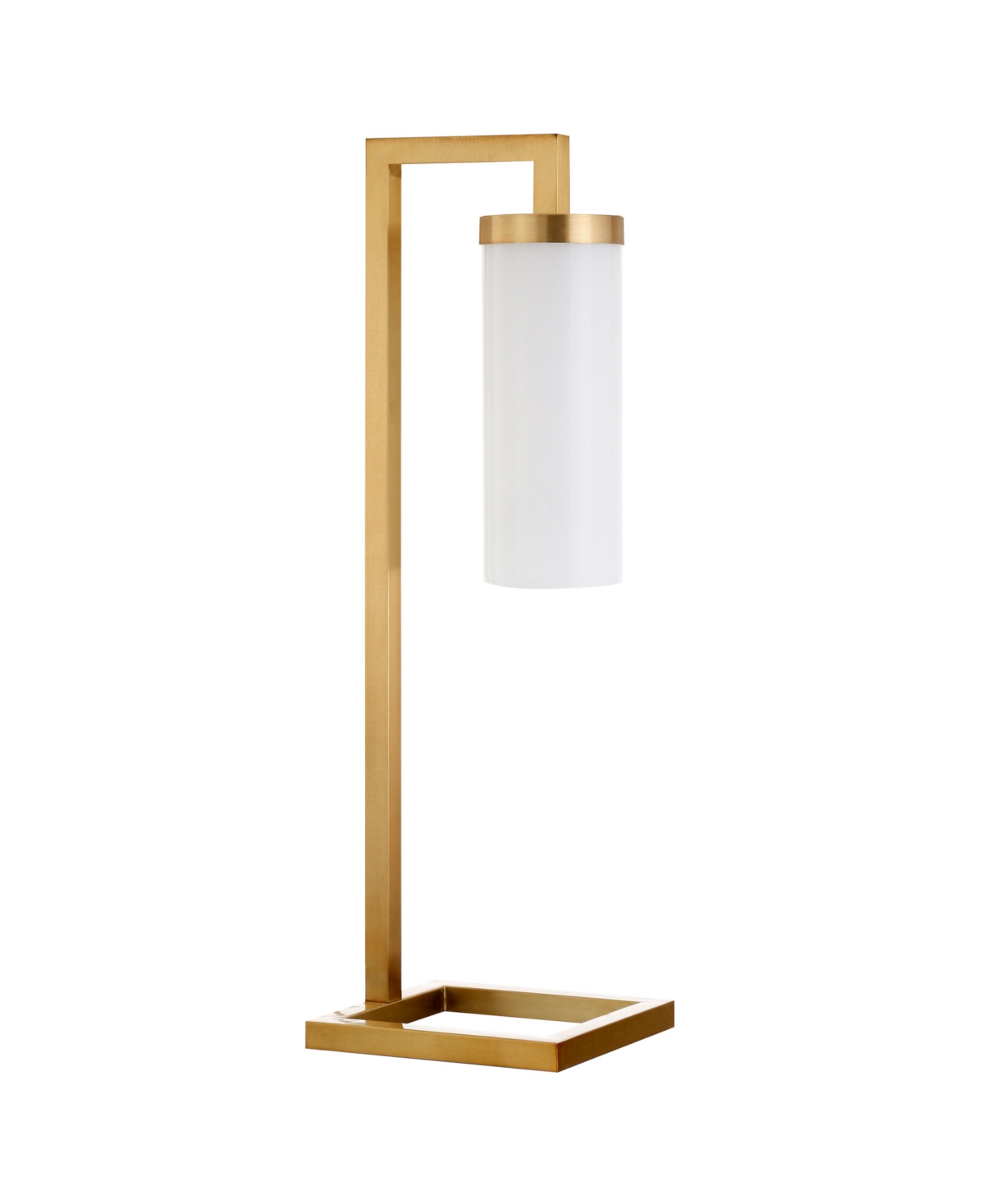 Hudson & Canal Malva 26" Glass Shade Tall Table Lamp In Brass