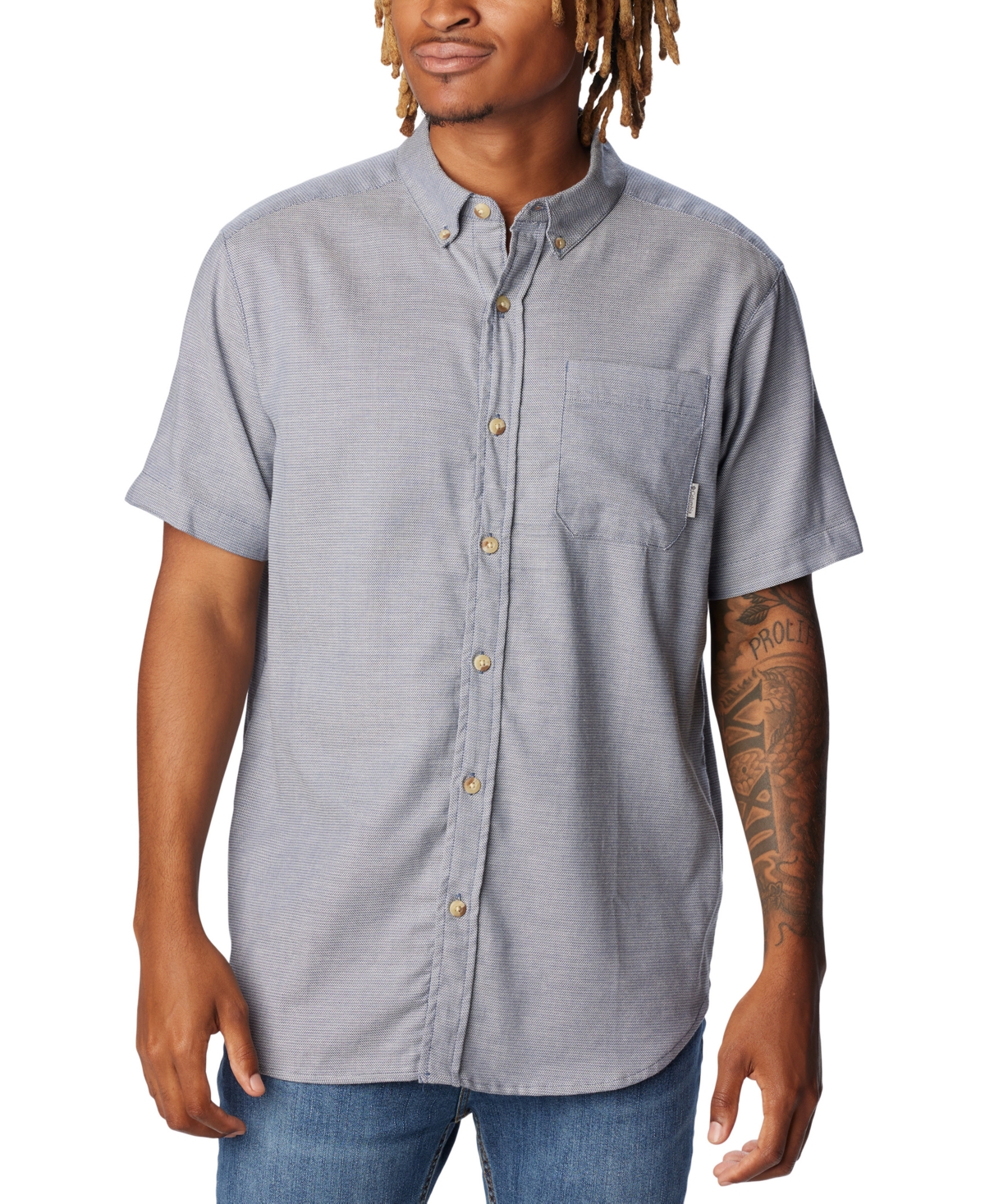 COLUMBIA MEN'S RAPID RIVERS SHORT SLEEVE SHIRT 