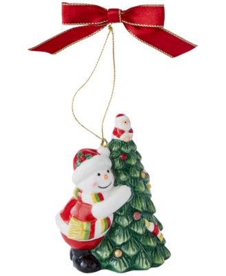 Christmas Tree Snowman Tree Hugger Ornament