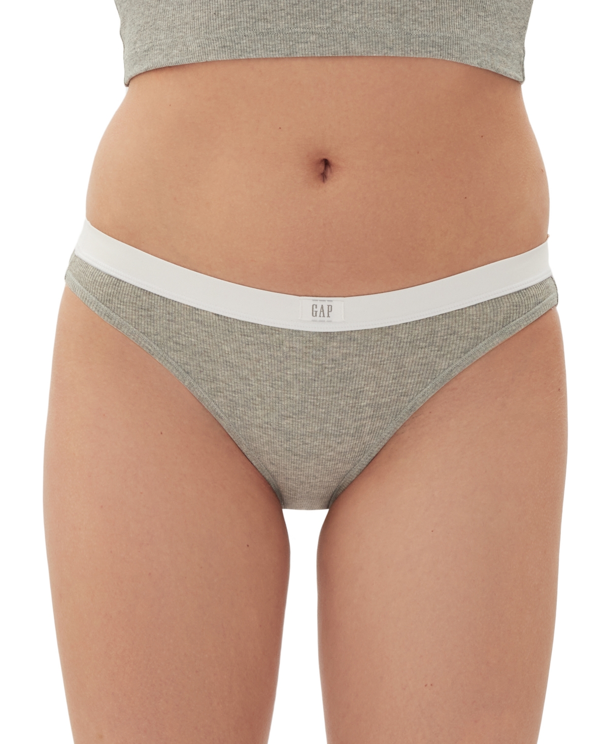 GapBody Women's Logo Comfort Bikini Underwear GPW01075 - Optic Whit