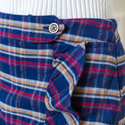 Women's Flannel Ruffle Skirt