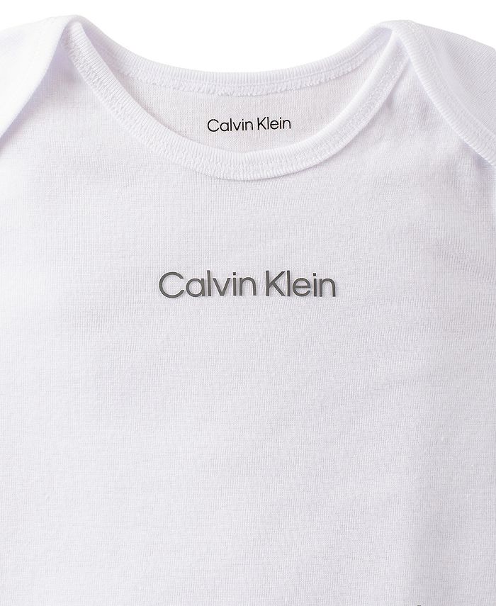 Calvin Klein Baby Boys or Girls Organic Cotton Layette, 4 Piece Set ...