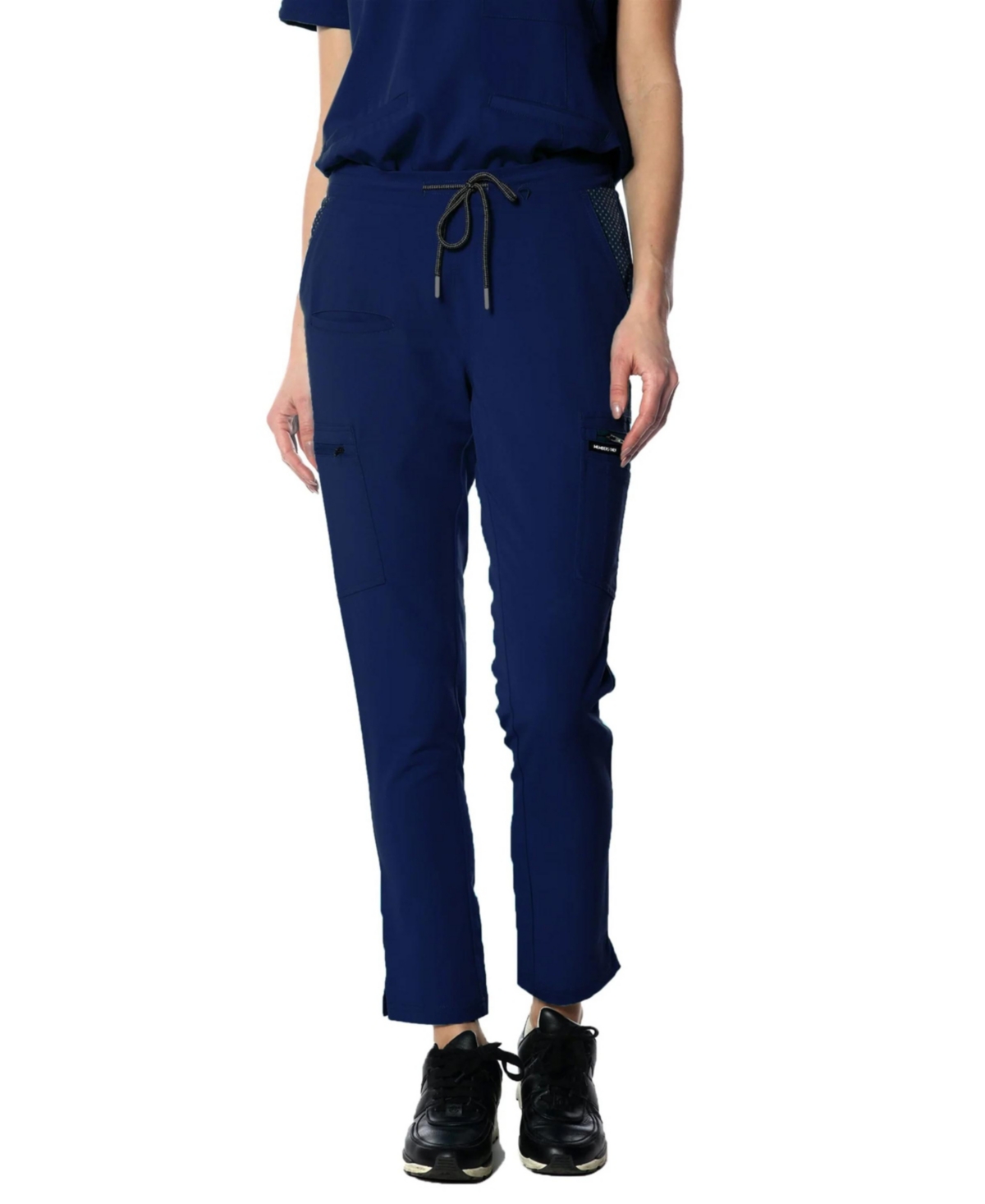 Women's Reus Open Bottom Scrub Pants - Navy