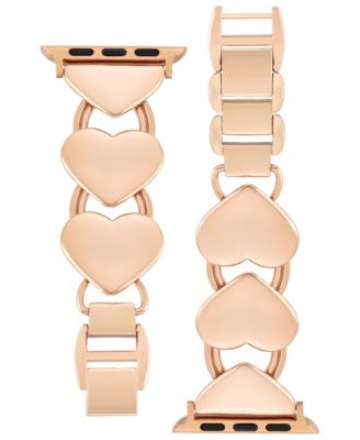 Women's Heart Shaped Alloy Metal Link Bracelet designed for Apple Watch&reg; 42mm (Series 10) & 38/40/41mm
