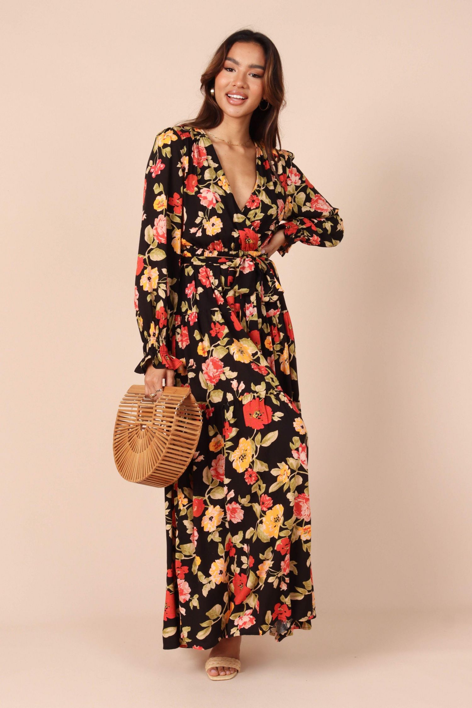 Women's Wrap Jacket Maxi Dress
