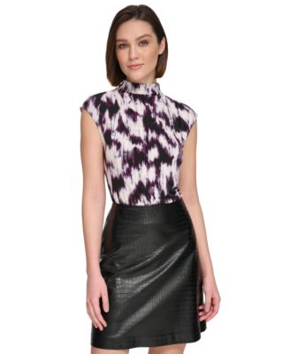 Calvin Klein Logo Mock Neck Fullz Monument
